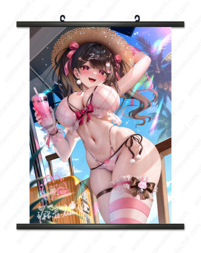 Cute Girl Anime Wall Scroll