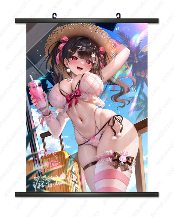 Cute Girl Anime Wall Scroll