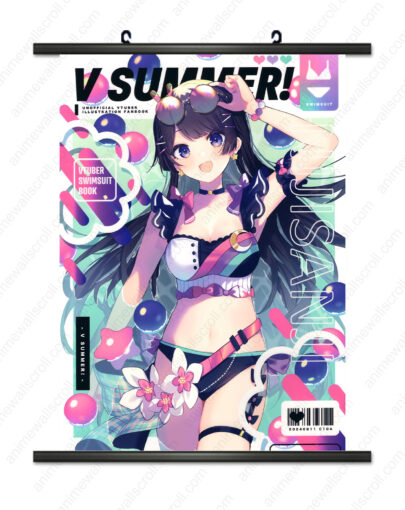 Tsukino Mito Virtual YouTuber Wall Scroll